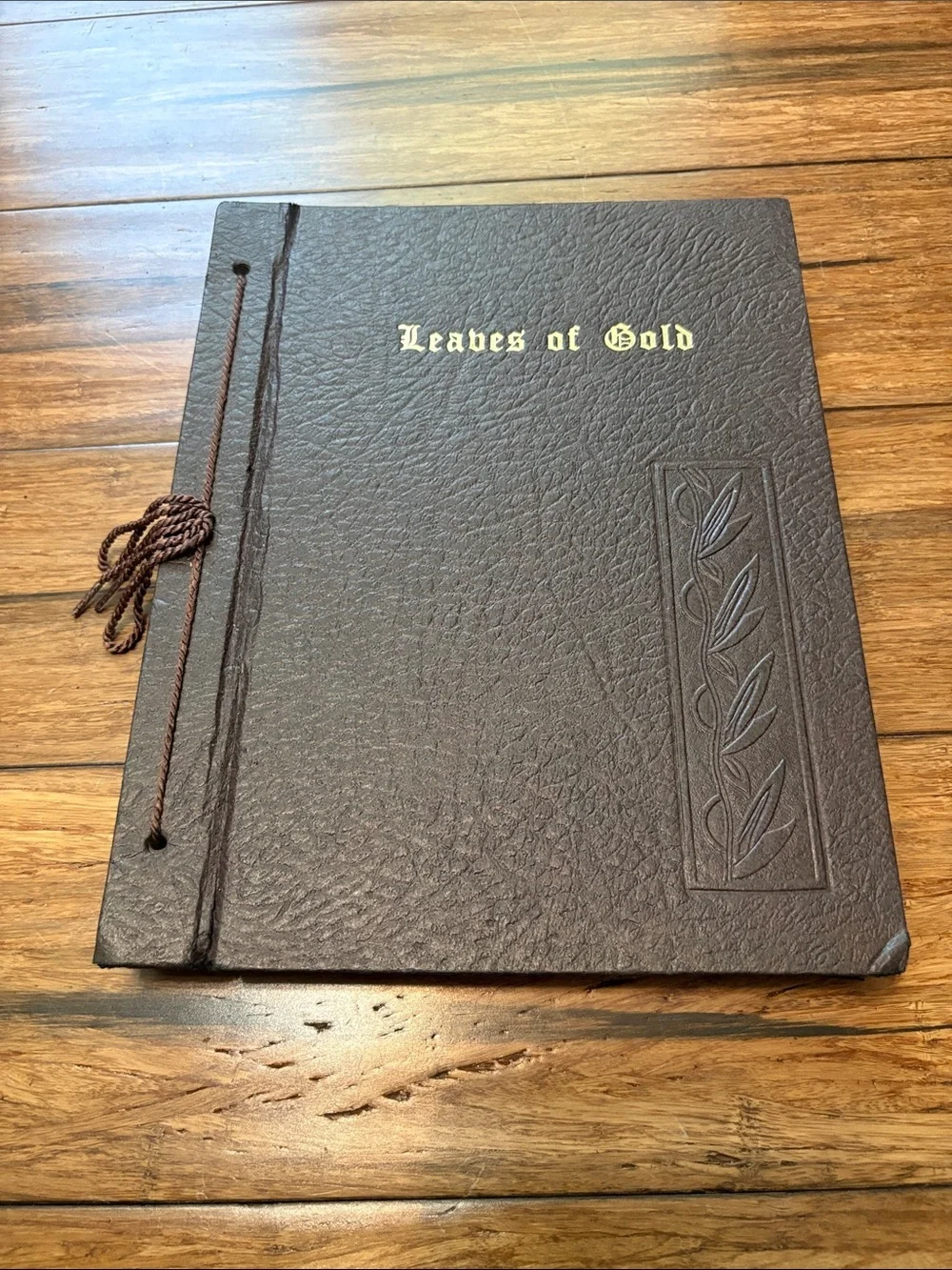 Leaves Of Gold 1948 Leather-bound Anthology Book